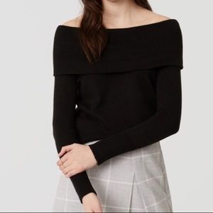 Black off the Shoulder Sweater